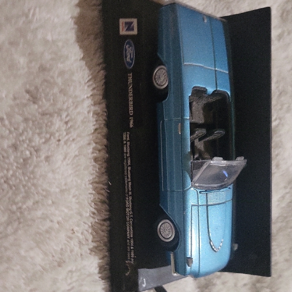 Ford Thunderbird 1955 Blue Model